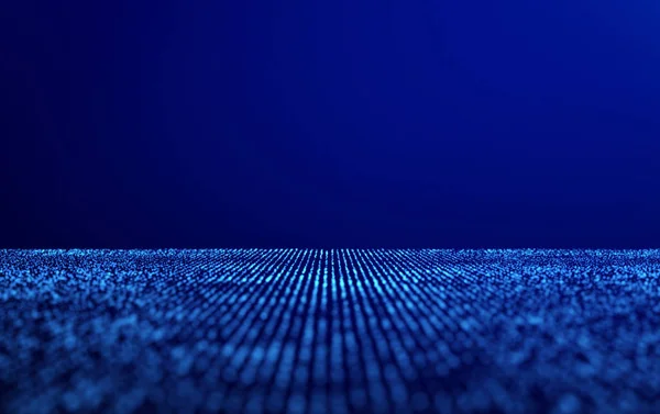 Connessioni Rete Punteggiano Sfondo Astratto Blu Nel Concetto Tecnologia Illustrazione — Foto Stock