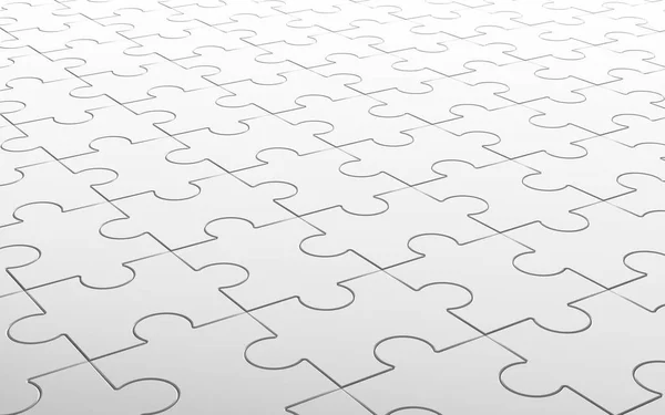Jigsaw Puzzle Pattern Texture White Background Illustration — Stock Photo, Image
