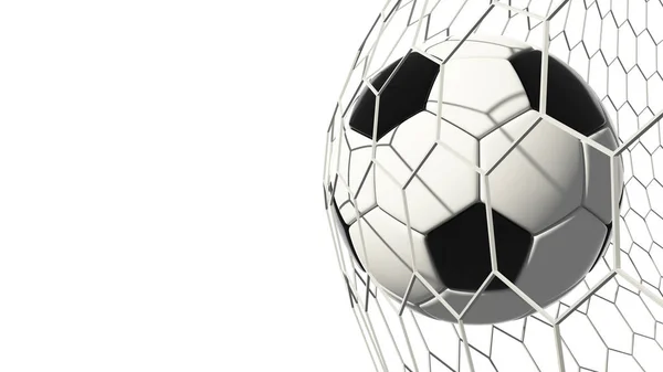 Fútbol Fútbol Aislado Sobre Fondo Blanco Portería Campeonato Del Mundo — Foto de Stock