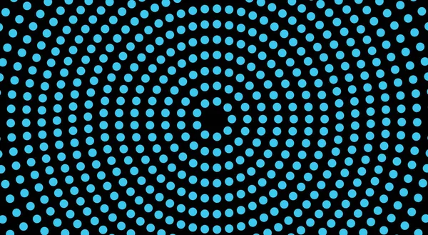 Les Cercles Forment Tunnel Noir Bleu Illusion Optique Modèle Abstrait — Photo