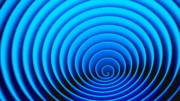 Сині Кола Спіральної Форми Оптична Ілюзія Абстрактний Елемент Дизайну Текстури — стокове фото
