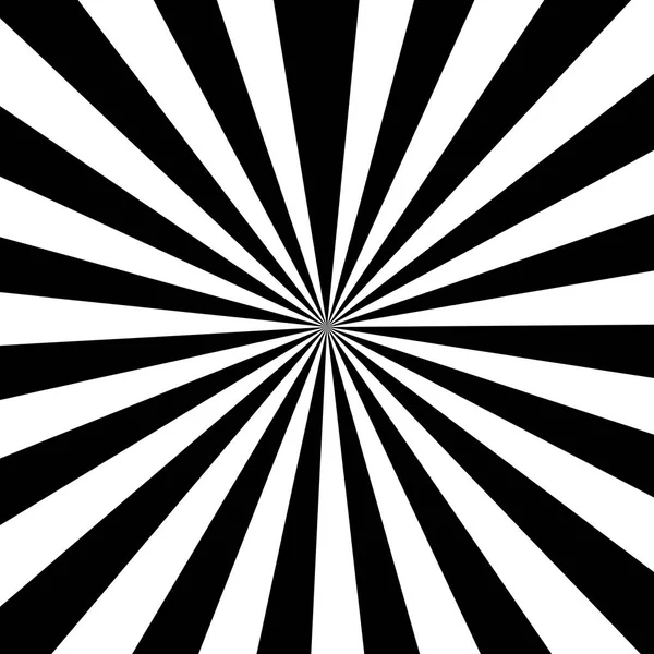 黑白条纹射线爆裂风格背景 光学错觉 抽象图案纹理设计元素 插图行 — 图库照片