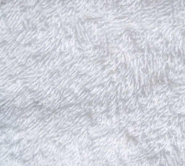 Текстура Белого Натурального Хлопчатобумажного Полотенца — стоковое фото
