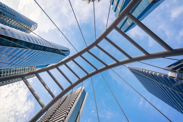 Chong Nonsi Bridge Architektury Smart City Technologia Tło Wieżowiec Budynków — Zdjęcie stockowe