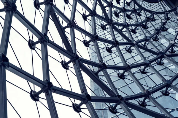Struktury Spiralnej Architektury Projekt Fasady Szklane Nowoczesny Biurowiec — Zdjęcie stockowe