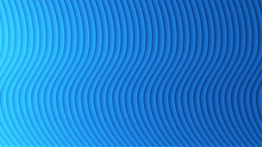 Mavi çizgili. Dalgalı şekil, optik yanılsama. Soyut desen doku tasarım öğesi arka plan. 3D satırları illüstrasyon 