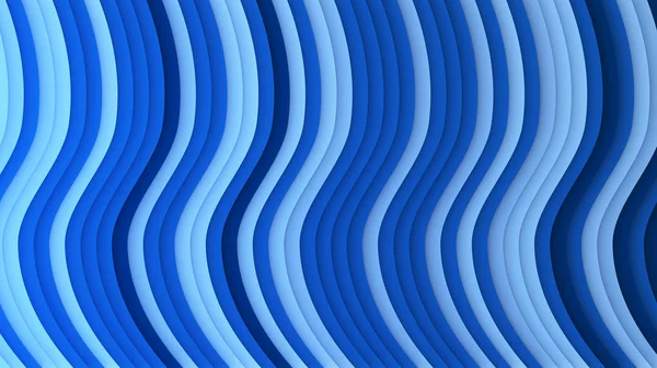 Blue Striped Wavy Shape Optical Illusion Abstract Pattern Texture Design — Stock Photo, Image