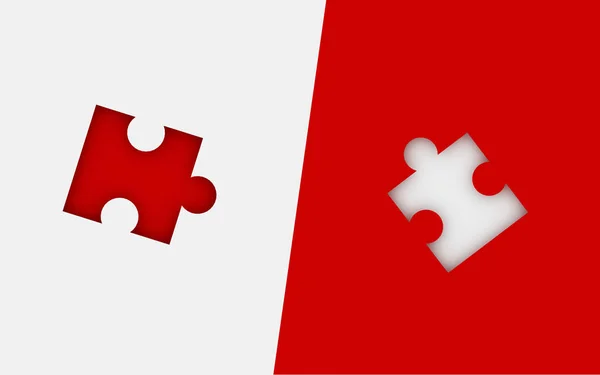 Missing Jigsaw Puzzle Pieces Unfinished Work Strategy Solution Business Concept — Stock Photo, Image