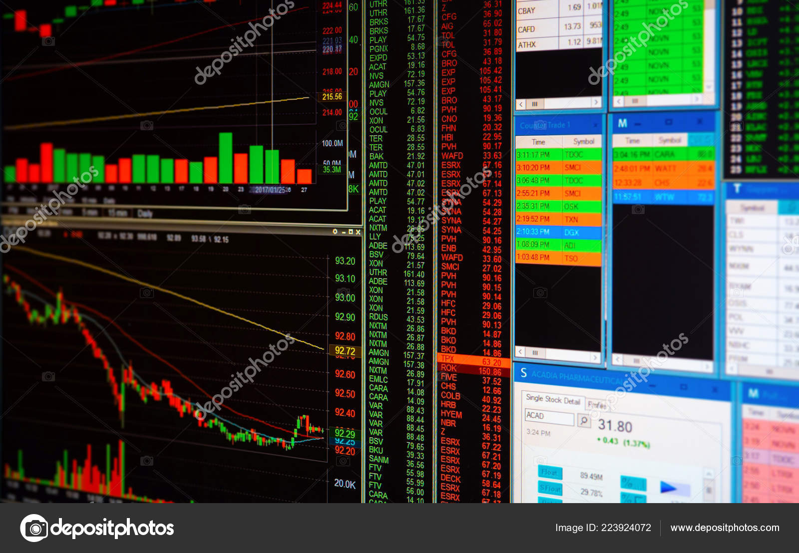 Stock Market Forex Trading Graph Chart Technology Financial - 