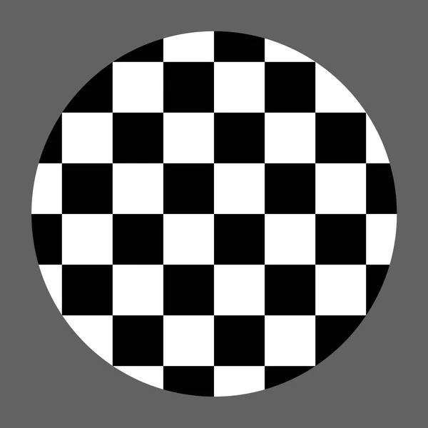 Checkered abstract wallpaper, black and white circle illusion pattern texture background. 3d squares illustration