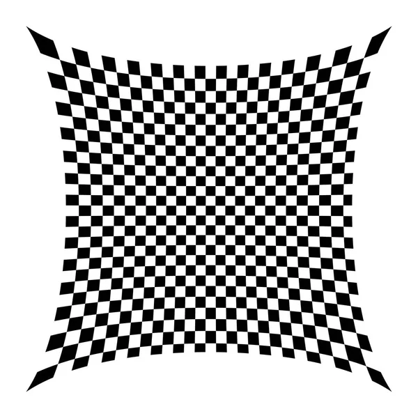 Karierte Abstrakte Tapete Schwarz Weißer Stoff Illusionsmuster Textur Hintergrund Illustration — Stockfoto