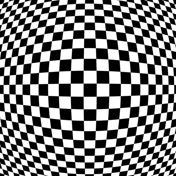 Geruite Abstracte Wallpaper Zwarte Witte Stof Illusie Patroon Textuur Achtergrond — Stockfoto