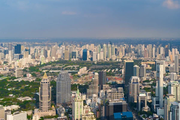 Αεροφωτογραφία Του Πάρκο Lumpini Sathorn Μπανγκόκ Στο Κέντρο Της Πόλης — Φωτογραφία Αρχείου