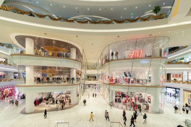 Simge Siam, kavramsal mimari, Bangkok, Tayland için iç tasarım dekorasyon yapısındaki modern binasında plaza alışveriş merkezi