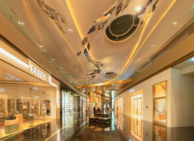 Bangkok, Tayland - 12/10/2018: simge Siam, kavramsal mimari, Bangkok, Tayland için iç tasarım dekorasyon yapısındaki modern binasında plaza alışveriş merkezi