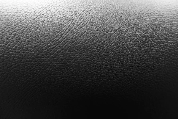 Sofá Cuero Negro Textura Superficie Patrón Primer Plano Del Material —  Fotos de Stock