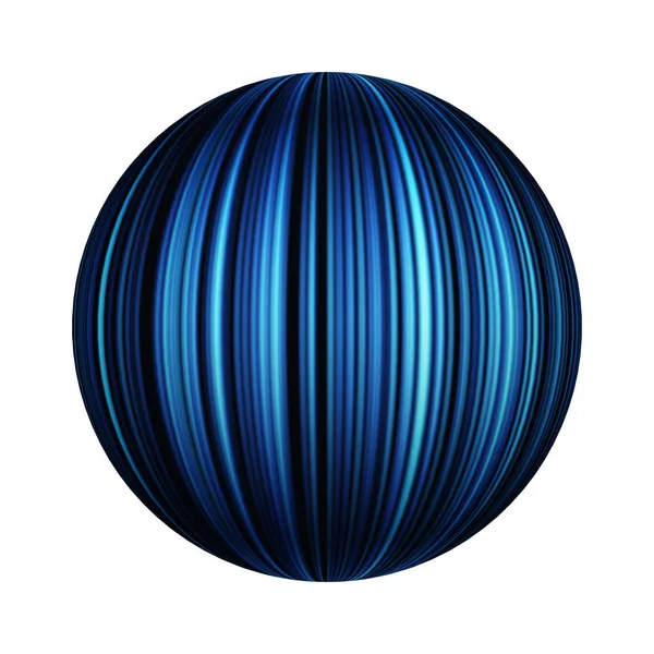 蓝色灯光为未来主义的背景 互联网和技术概念 运动运动模糊的球或球体形状隔离在白色背景 模拟设计 抽象例证 — 图库照片