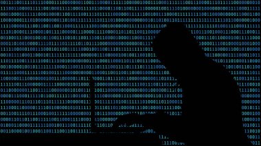Hacker monitör arka plan matris, güvenlik teknolojisi kavramı dijital veri kodu bilgisayar ekranında 01 veya ikili numaraları ile bir dizüstü bilgisayar da yazma. İnsan şekli soyut illüstrasyon