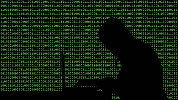 Hacker Monitör Arka Plan Matris Güvenlik Teknolojisi Kavramı Dijital Veri — Stok fotoğraf