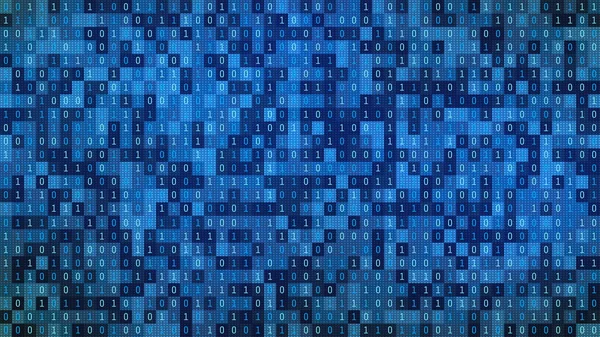 Δυαδικοί Αριθμοί Στην Οθόνη Του Υπολογιστή Φόντο Οθόνης Matrix Ψηφιακό — Φωτογραφία Αρχείου