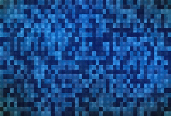 青いタイルのパターン テクスチャ 技術コンセプトのモニターの背景にコンピューターの画面 抽象的なイラスト — ストック写真