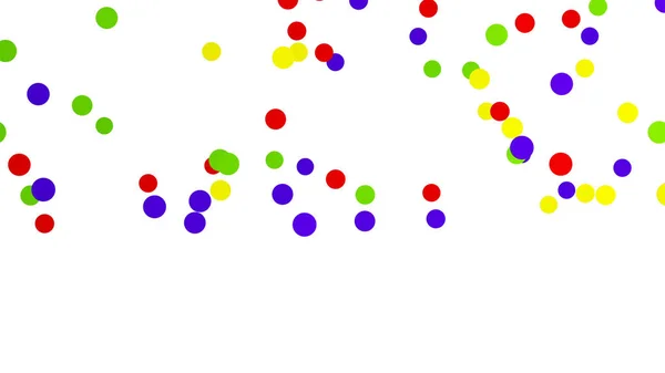 Muitos Confete Bolha Circular Colorido Fundo Branco Para Evento Celebração — Fotografia de Stock