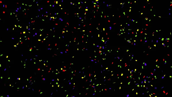 Veel Kleurrijke Confetti Zwarte Achtergrond Voor Viering Evenement Feest Voor — Stockfoto