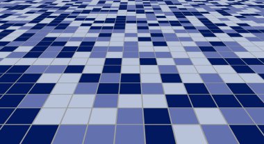 Kare mozaik döşeme veya duvar dekorasyon duvar kağıdı için döşer. Mimari tasarım desen malzeme doku arka plan, 3d soyut illüstrasyon