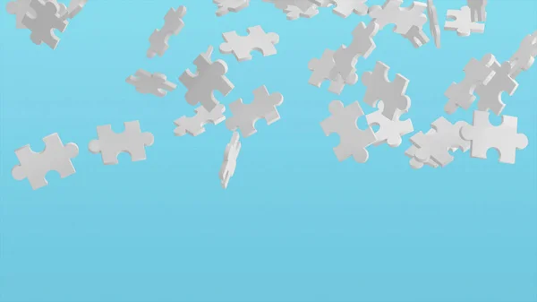 Puzzel Lucht Patroon Textuur Met Ruimte Strategie Oplossing Van Team — Stockfoto