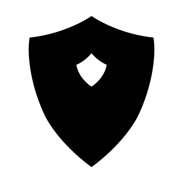 Icono Escudo Seguridad Para Proteger Contraseña Aislada Fondo Blanco Concepto —  Fotos de Stock