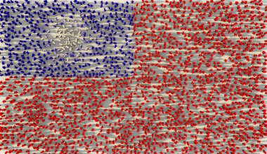 Tayvan ulusal bayrak sosyal tıp oluşturan insanların büyük grup