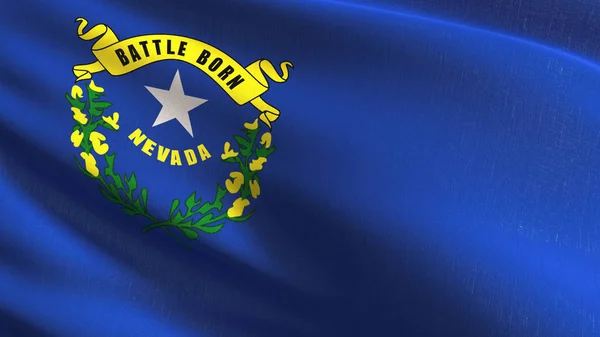 Nevada state flag in den Vereinigten Staaten von Amerika, USA, weht — Stockfoto
