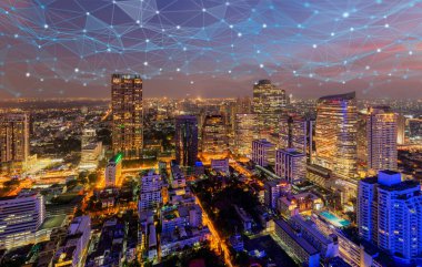 Sathorn, Bangkok şehir, s dijital ağ bağlantı hatları