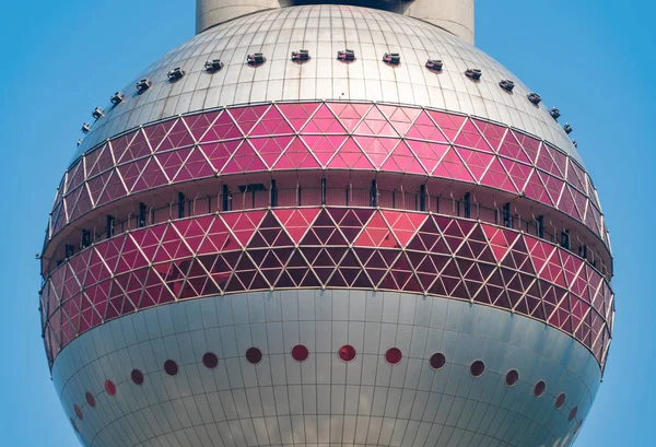 上海东方明珠电视塔大厦在上海市中心 — 图库照片