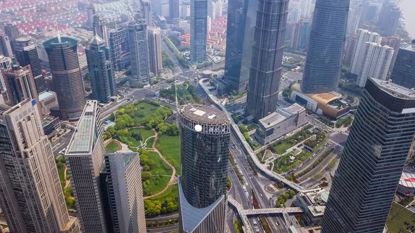 Vista aerea del grattacielo e grattacieli a Shan — Foto Stock