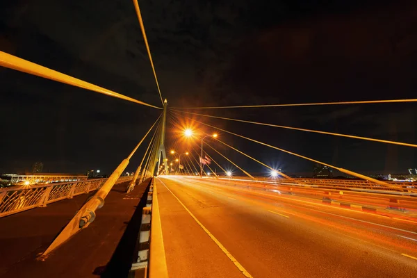 Rama 8 Brücke mit Straße oder Straße und Kabeln in der Struktur von sus — Stockfoto