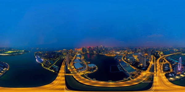 360 panorama by 180 degrees angle seamless panorama view of aeri — Stock Photo, Image
