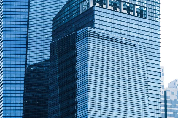 Kantoorgebouwen Windows. Blauw glas architectuur Gevelontwerp — Stockfoto