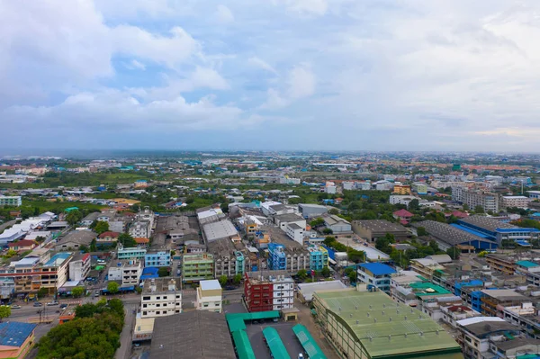 タイ・バンコクの住宅の上空トップビュー。U — ストック写真