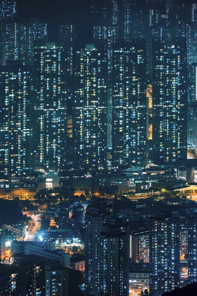 Aerial view of Hong Kong Downtown, Republic of China. Financial — Stock Photo, Image