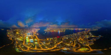 Aeri 180 derece açı dikişsiz panorama görünümü ile 360 panorama