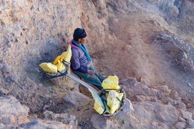 Kawa Ijen Volcano, Banyuwangi, Java Adası, Endonezya - 09/09/ 2