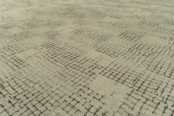 Tecido de tapete bege moderno piso padrão textura superficial em o — Fotografia de Stock