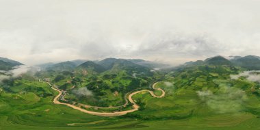 360 panorama 180 derece açılı, dikişsiz vatka manzaralı.