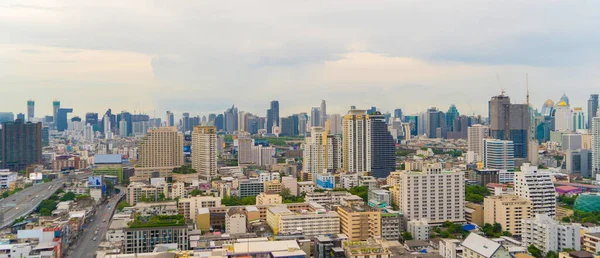 Vista Aérea Distrito Phaya Thai Bangkok Downtown Skyline Tailândia Distrito — Fotografia de Stock