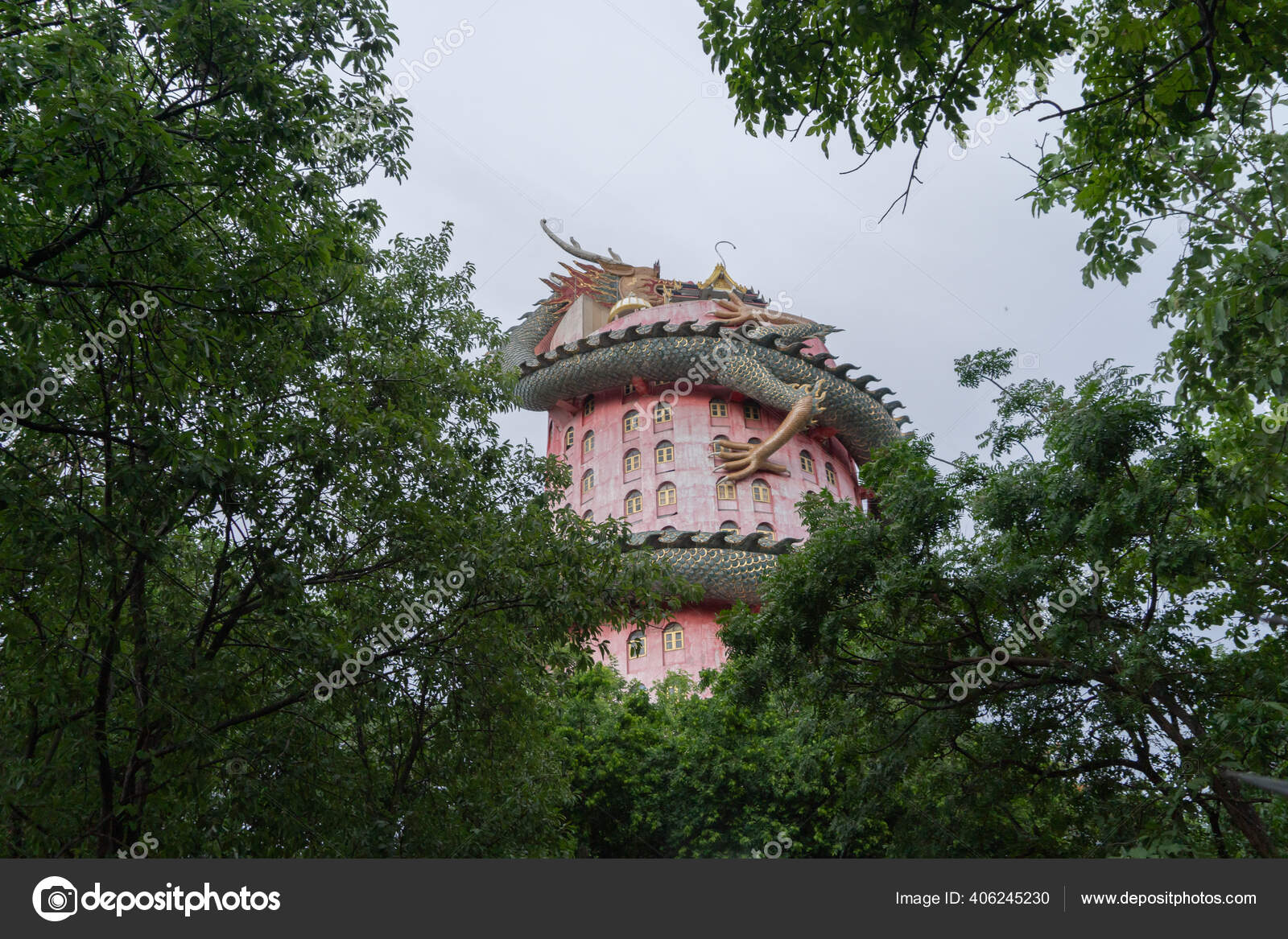 Wat Samphran Chinese Dragon Temple Sam Phran District Nakhon Pathom Stock Photo C Tampatra Hotmail Com