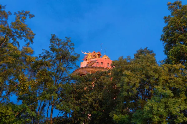 Wat Samphran Templo Dragão Chinês Distrito Sam Phran Província Nakhon — Fotografia de Stock