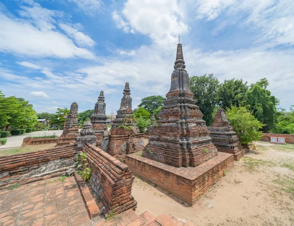 Ruínas Velhas Templo Phra Nakhon Ayutthaya Província Perto Bangkok Tailândia — Fotografia de Stock