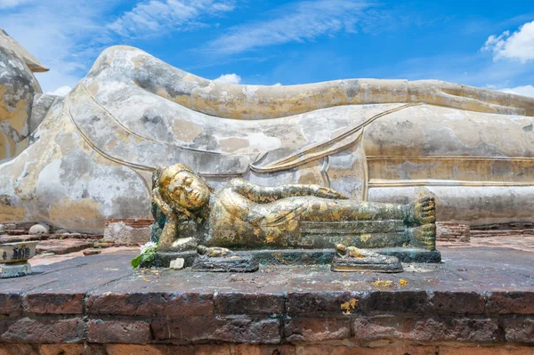 Alte Ruinen Eines Tempels Phra Nakhon Ayutthaya Der Nähe Von — Stockfoto