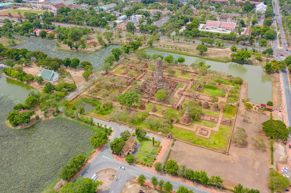 Bangkok City Tayland Yakınlarındaki Sukhothai Deki Ayutthaya Eyaleti Ndeki Tapınağın — Stok fotoğraf